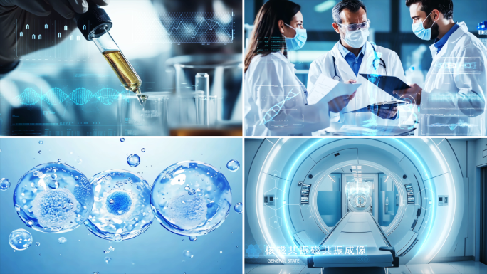 4k科技智慧医疗科研生物治疗DNA细胞