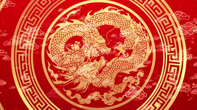 8K新年喜庆祥云背景2