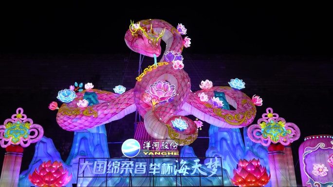 夫子庙秦淮灯会蛇年新春花灯