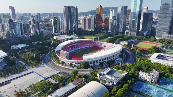 广州天河体育中心航拍