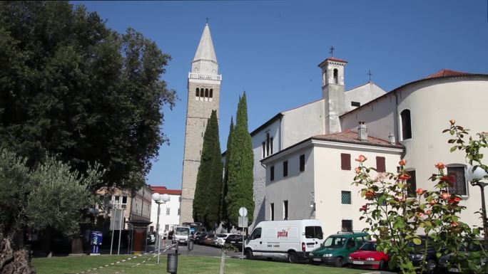 斯洛文尼亚，伊斯特拉，科佩尔-大教堂景观