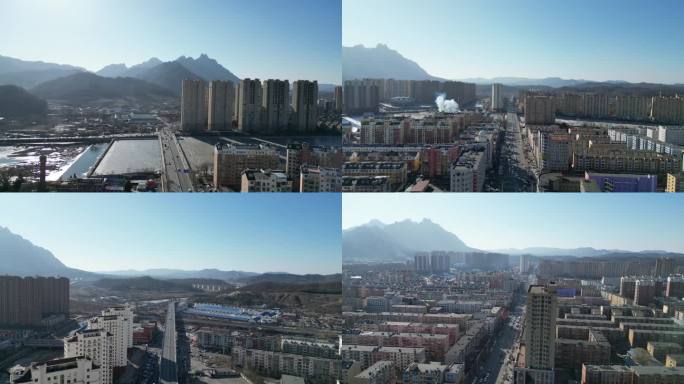 辽宁丹东凤城市航拍