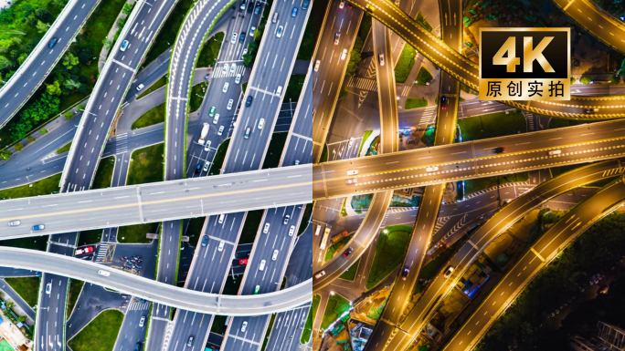 立交桥 高架桥 车流 城市道路 城市交通