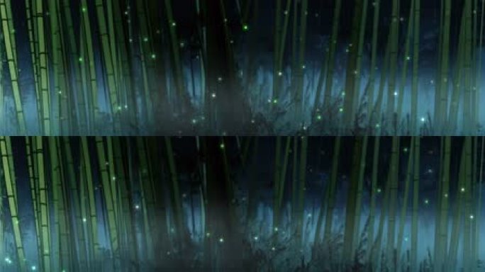 超宽屏-竹林夜色2