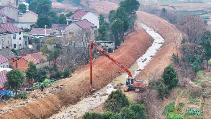 灌溉渠道治理河道清淤