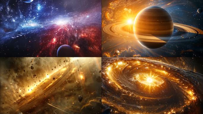 宇宙银河星空星球太空地球宇宙穿梭星河黑洞