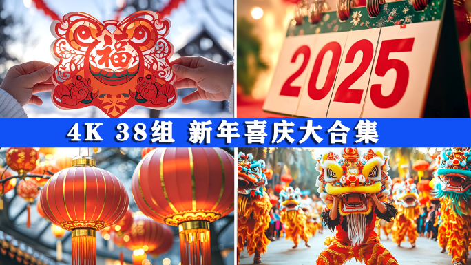 2025蛇年过年春节新年新春合集年味