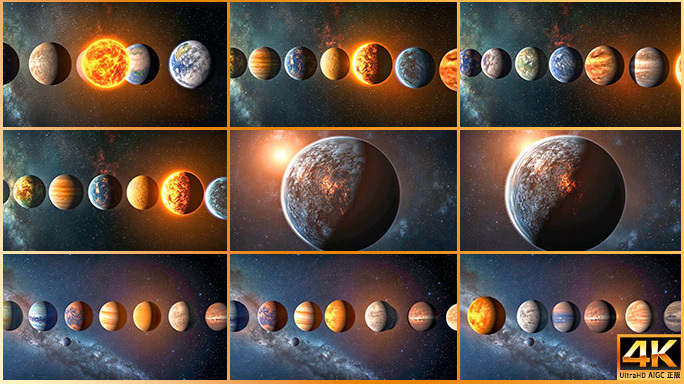 太阳系行星 太阳天文宇宙轨道星系星球探索