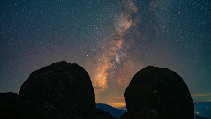 银河星空4K超清延时素材