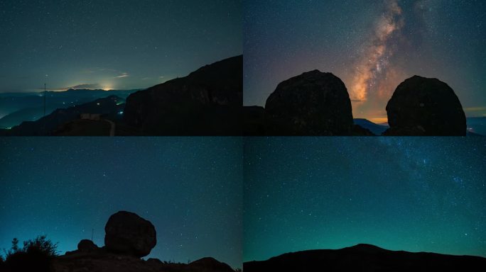 银河星空4K超清延时素材