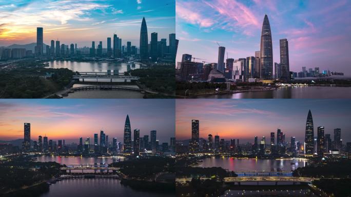 深圳湾入夜延时