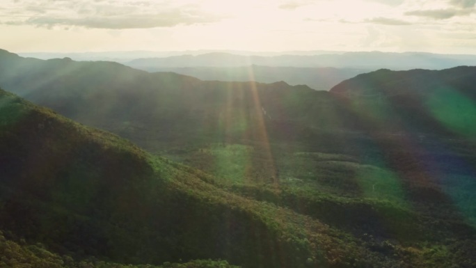 巴西塞拉多的Chapada dos Veadeiros鸟瞰图