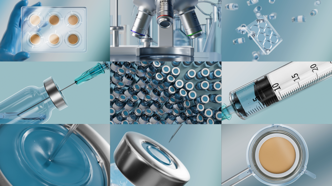 医疗科技实验三维视频素材