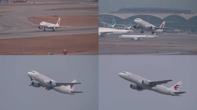 东航A320客机 从香港起飞飞往无锡