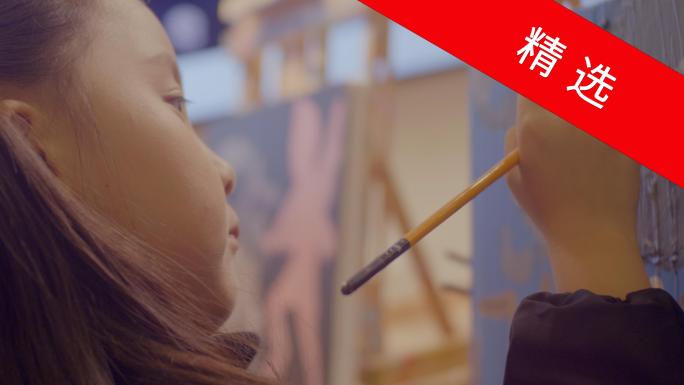 童趣画室 小朋友水彩创作 水彩画课堂