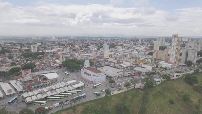 无人机镜头航拍São José dos Campos