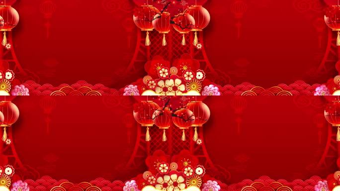 红色喜庆背景视频