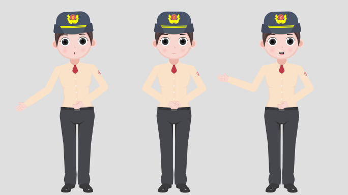 地铁工作人员mg动画模板