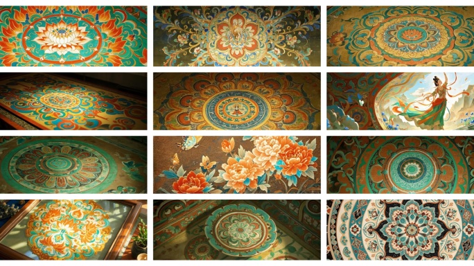 敦煌舞台背景丝绸之路晚会舞台背景丝路文化