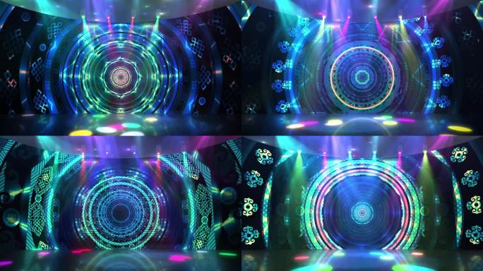 4K最炫民族风格广场舞背景