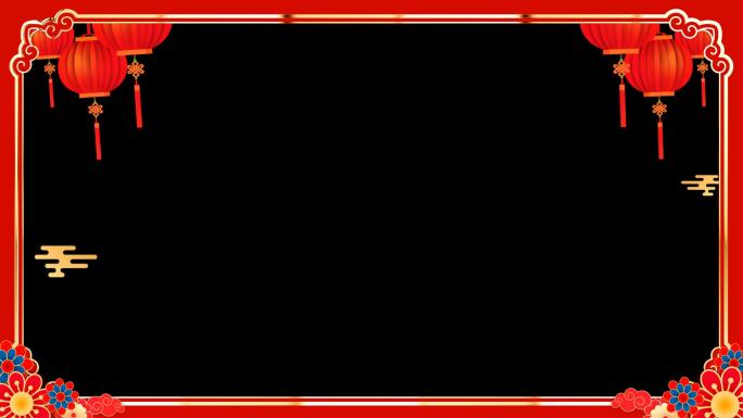 2025蛇年边框-无缝循环带通道