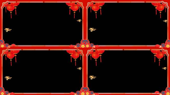 2025蛇年边框-无缝循环带通道