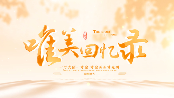 温馨相册回忆图文展示唯美照片公益多图模板
