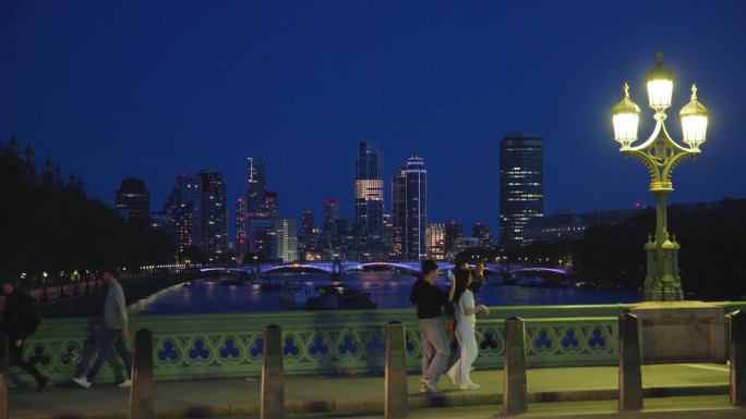 伦敦夜景 - 城市灯光