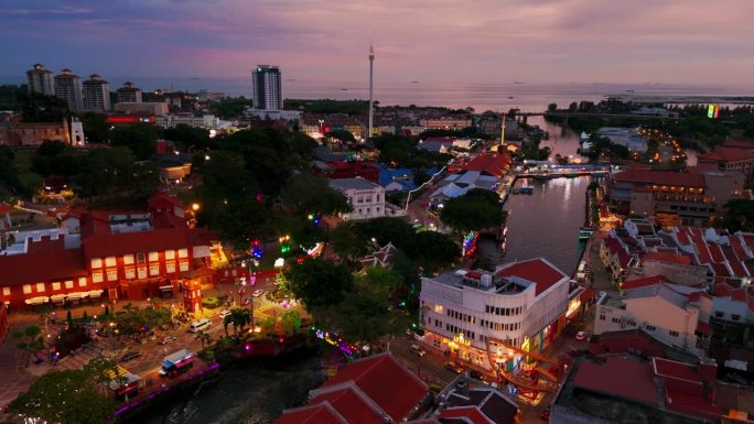 马六甲（Melaka），马来西亚空中视角