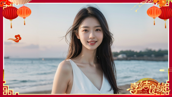 婚庆边框-无缝循环带透明通道