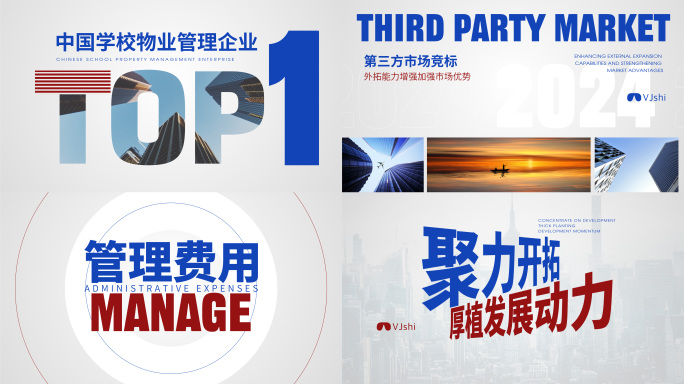 年终汇报总结 简明排版快闪
