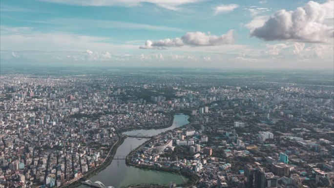 孟加拉国达卡的城市景观