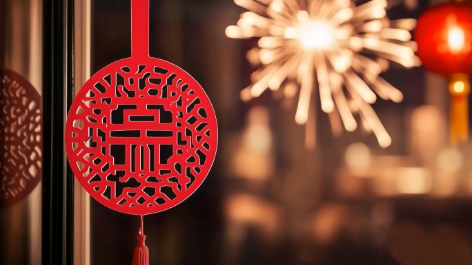 春节元旦新年烟花