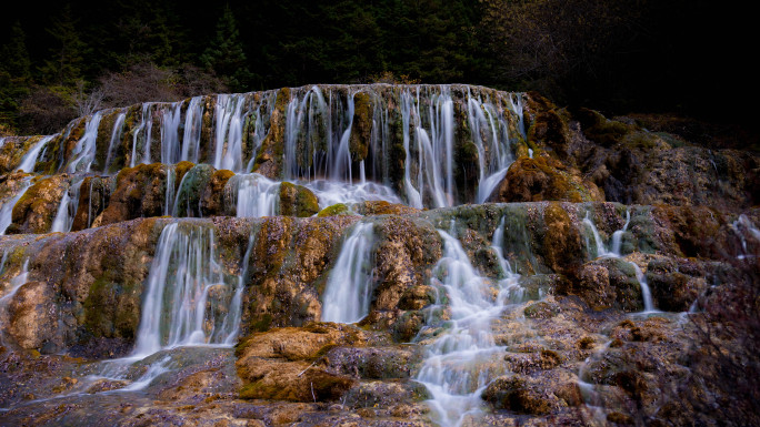 九寨沟黄龙·多机位瀑布飞虹