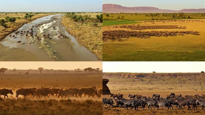 非洲动物大迁徙 非洲野生动物