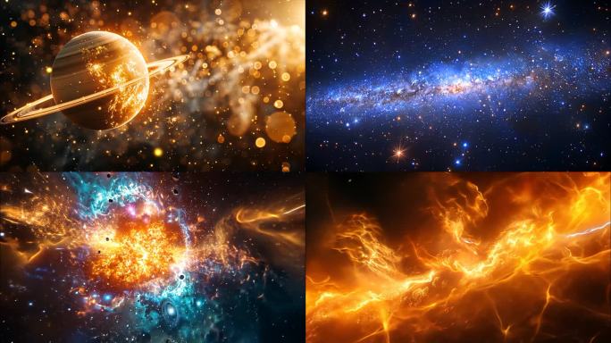 宇宙银河星空星球太空地球宇宙穿梭星河黑洞