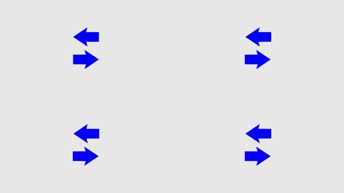 抽象的双箭头图标在背景上上下动画。