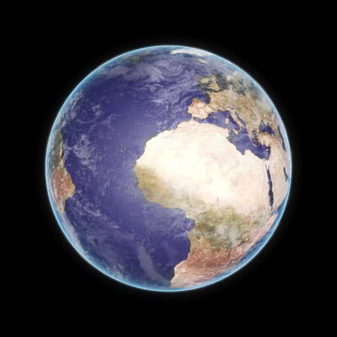 【超清6K】真实地球旋转循环 02