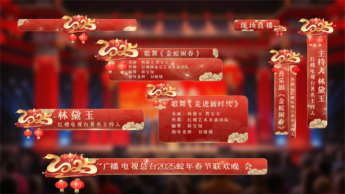 2025蛇年晚会字幕条人名条2
