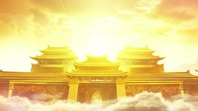 宽屏天宫云海仙境天上宫阙-1