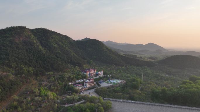 金海湖碧波岛旅游度假区风景景色航拍