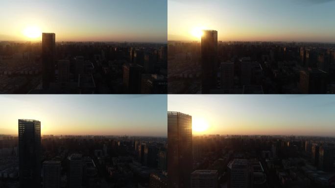 日落的西安高新