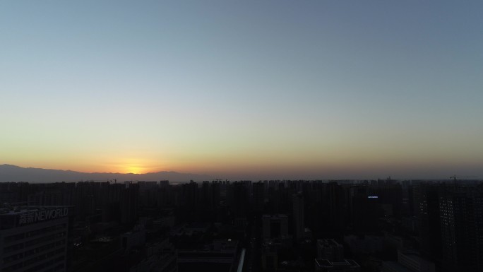 日落地平线西安高新