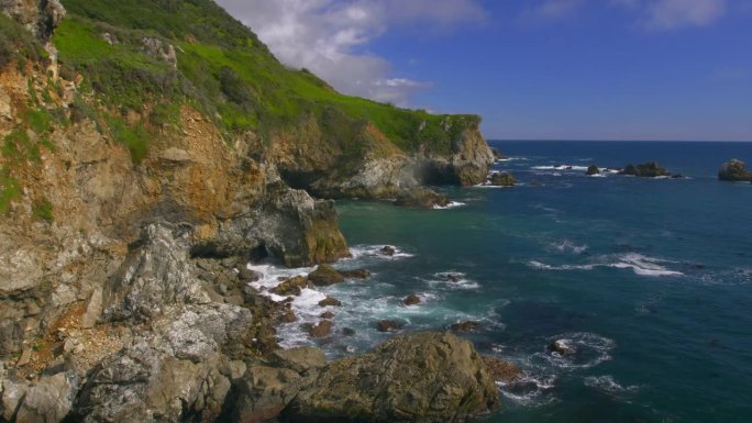 岩石加州海岸