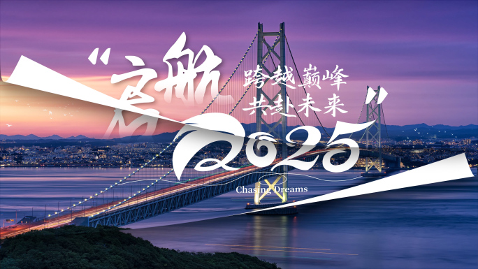 2025创意翻页回顾年终总结相册片头