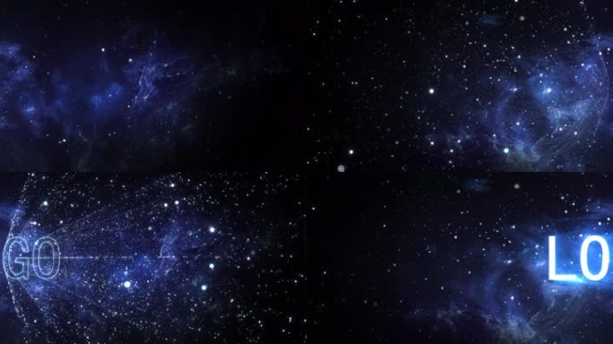8K星空logo汇聚片头