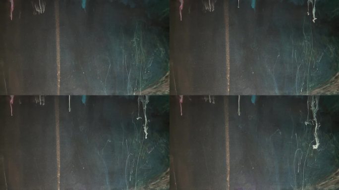 液体:颜料滴，黑色墨水水和油的慢动作