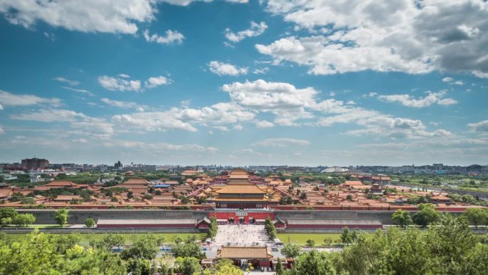 云卷下的紫禁城/中国北京