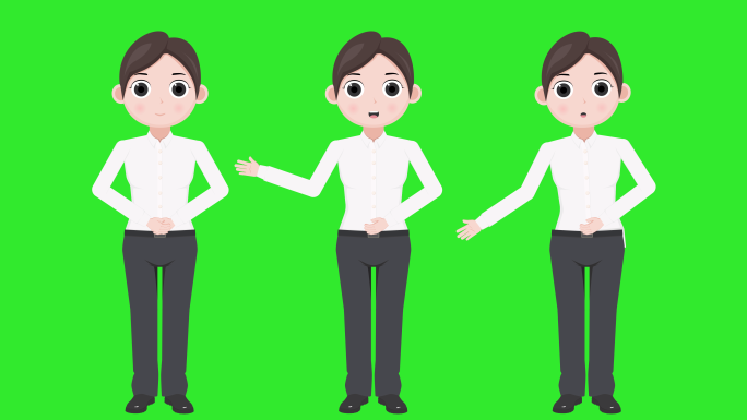 白领职业女性mg动画