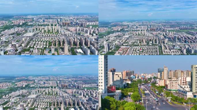 【4K】宿迁城区航拍 宿迁航拍城市大场景